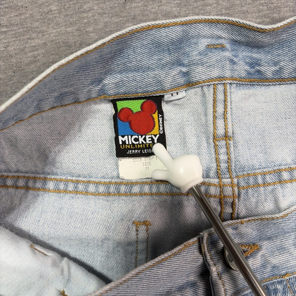 Vintage Disney Mickey Mouse Long Jean Denim Shorts - Medium - Picture 9 of 16
